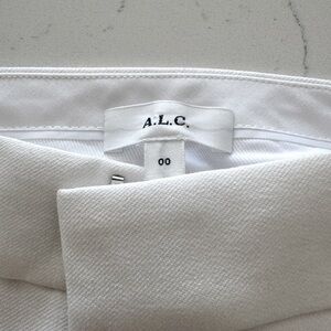 A.L.C. Sophie 2 White Tuxedo Pant with White Tuxedo Strike 00
